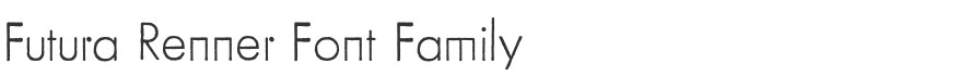 Futura Renner Font Family