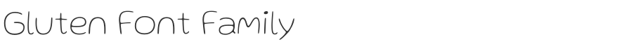 Gluten Font Family
