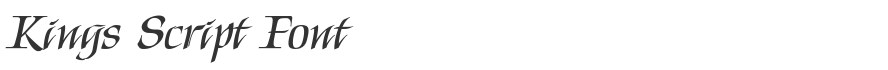 Kings Script Font