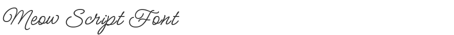 Meow Script Font