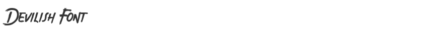 Devilish Font