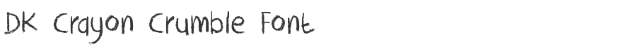 DK Crayon Crumble Font