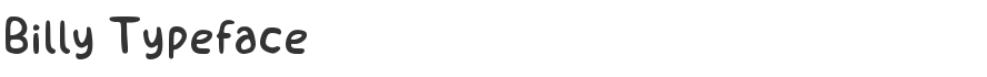 Billy Typeface