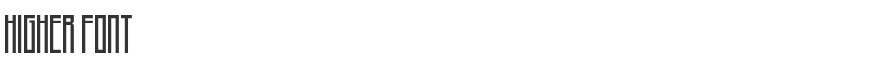 Higher Font