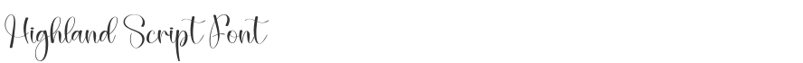 Highland Script Font