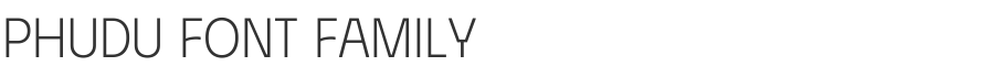 Phudu Font Family