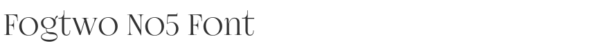 Fogtwo No5 Font