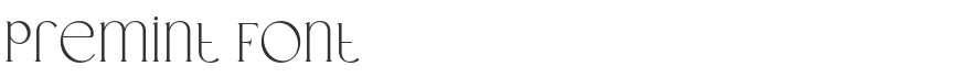 Premint Font