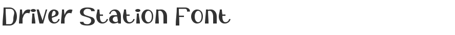 Driver Station Font