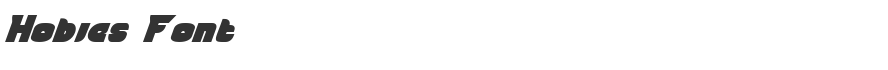Hobies Font