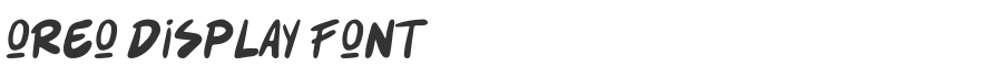 Oreo Display Font