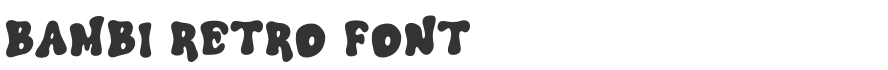 Bambi Retro Font