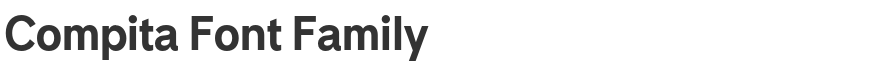 Compita Font Family