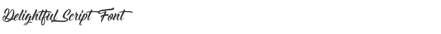 Delightful Script Font