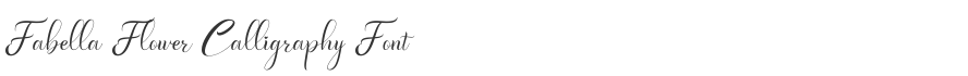 Fabella Flower Calligraphy Font
