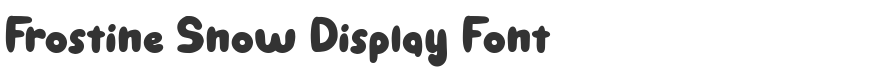 Frostine Snow Display Font