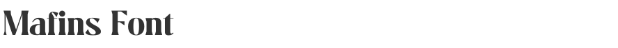 Mafins Font