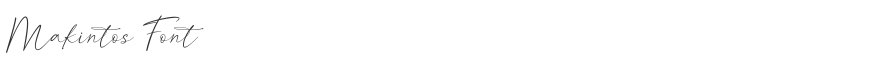 Makintos Font