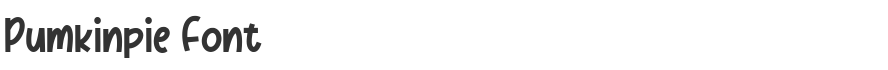 Pumkinpie Font