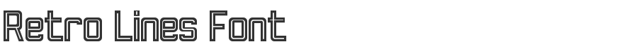 Retro Lines Font