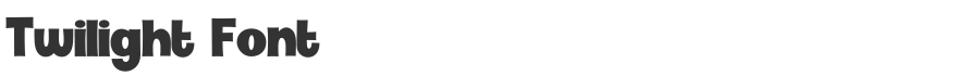 Twilight Font