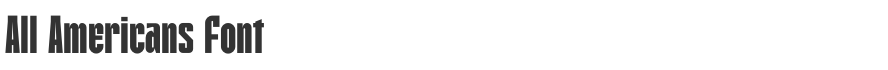 All Americans Font