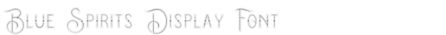 Blue Spirits Display Font