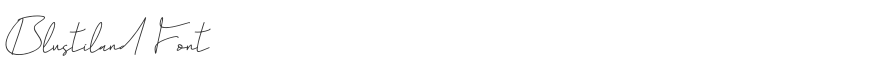 Blustiland Font