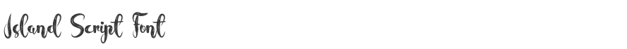 Island Script Font