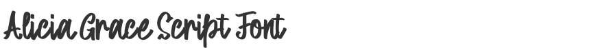 Alicia Grace Script Font
