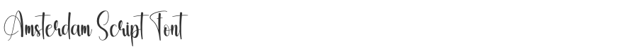 Amsterdam Script Font
