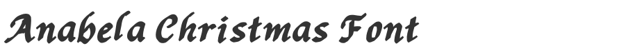 Anabela Christmas Font