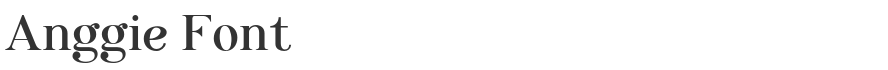 Anggie Font