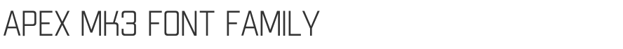 Apex Mk3 Font Family