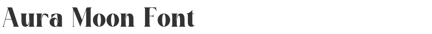 Aura Moon Font