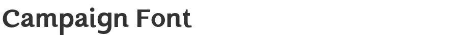Campaign Font