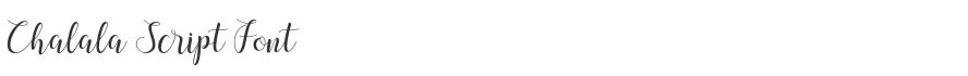 Chalala Script Font