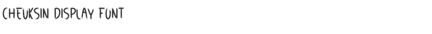 Cheuksin Display Font