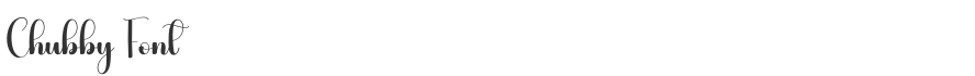 Chubby Font