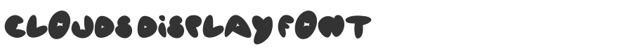 Clouds Display Font