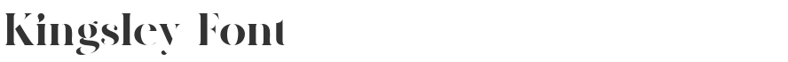 Kingsley Font