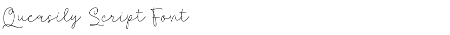 Queasily Script Font