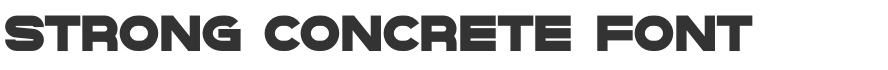 Strong Concrete Font