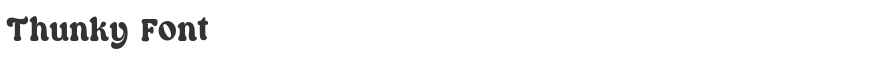 Thunky Font