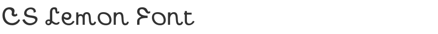 CS Lemon Font