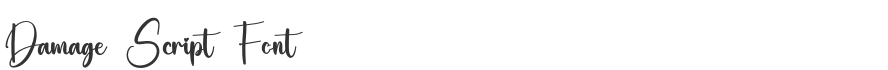 Damage Script Font