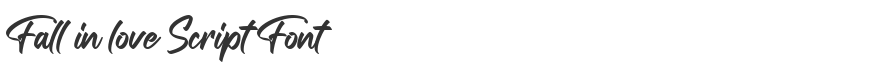 Fall in love Script Font