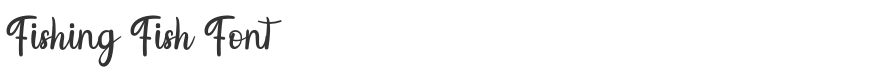 Fishing Fish Font