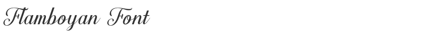 Flamboyan Font