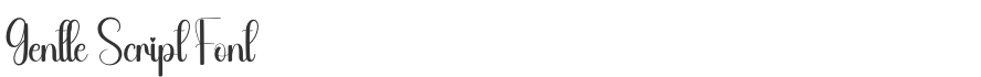 Gentle Script Font